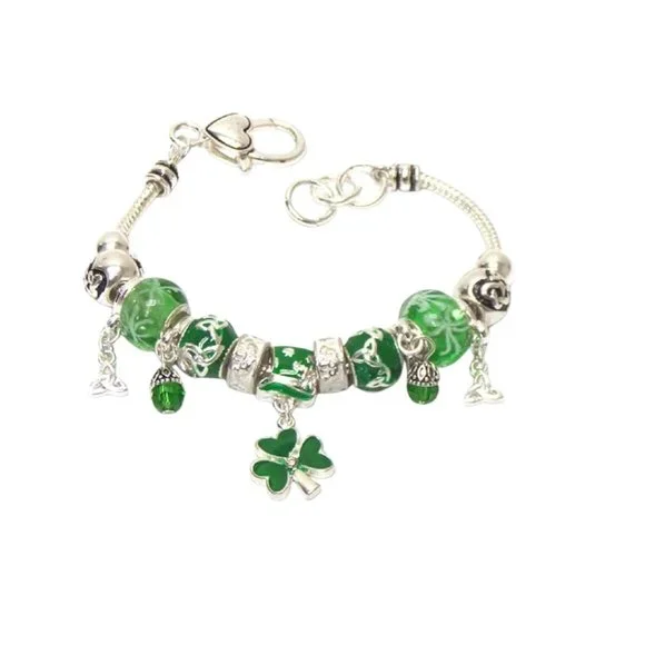 Shamrock Charm Bracelet - Picture 2 of 2